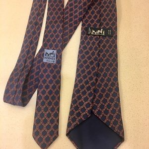 Hermès silk tie